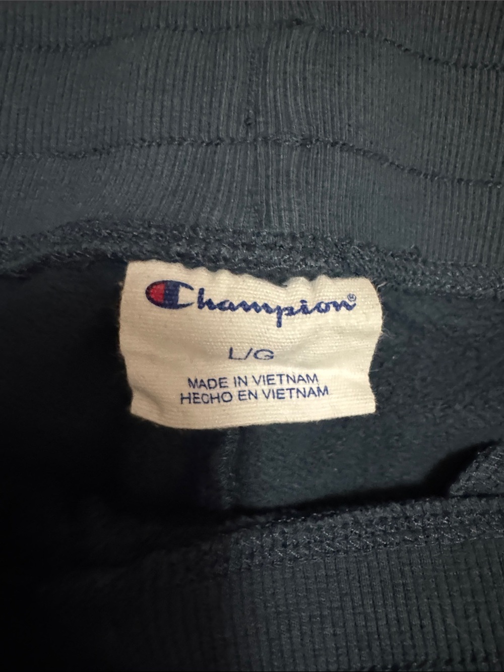 Champion Navy Blue Men's Drawstring Joggers - Picture 3 of 4